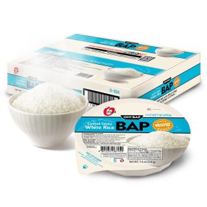 Premium Instant Rice | Sticky Sushi Rice | 0 Trans Fat/ 0 Cholesterol/ 0 Sodium | Ready in 90 Secs | Gluten-Free | Healthy Sticky White Rice Bowls (Bap) – [WHITE Rice |12 Pack] | Long Shelf Life